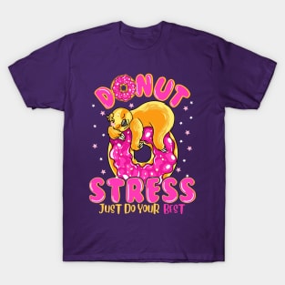 Sloth Donut Stress Just Do Your Best T-Shirt